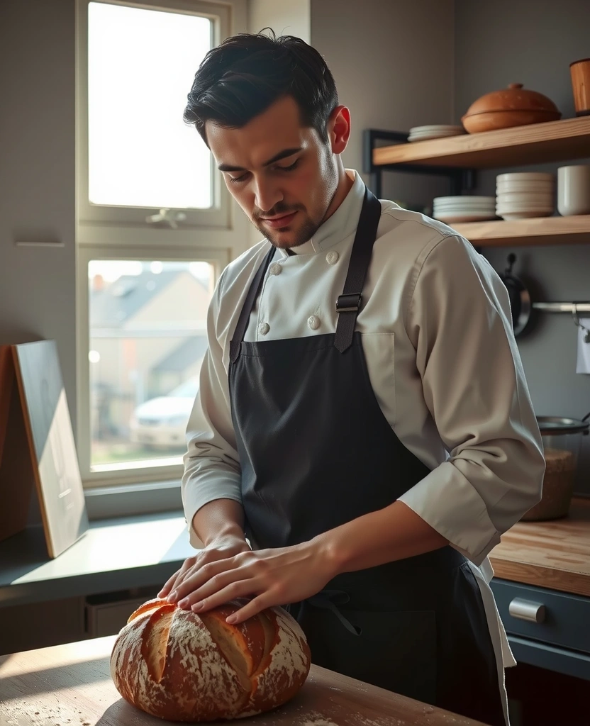 Sourdough expert chef at work